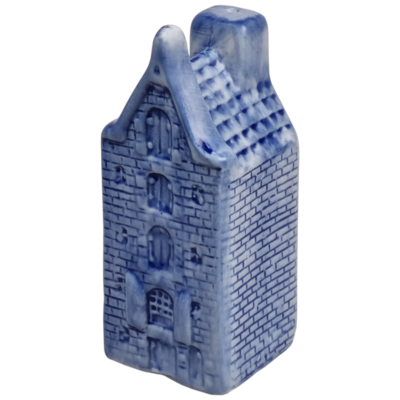 Delfts blauwe Peper en zout huisjes 8 cm