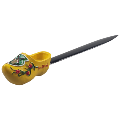 Briefopener klomp Holl. geel