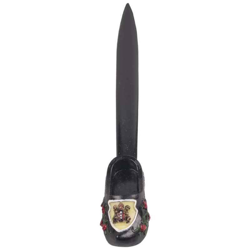 Briefopener wapen Amsterdam zwart