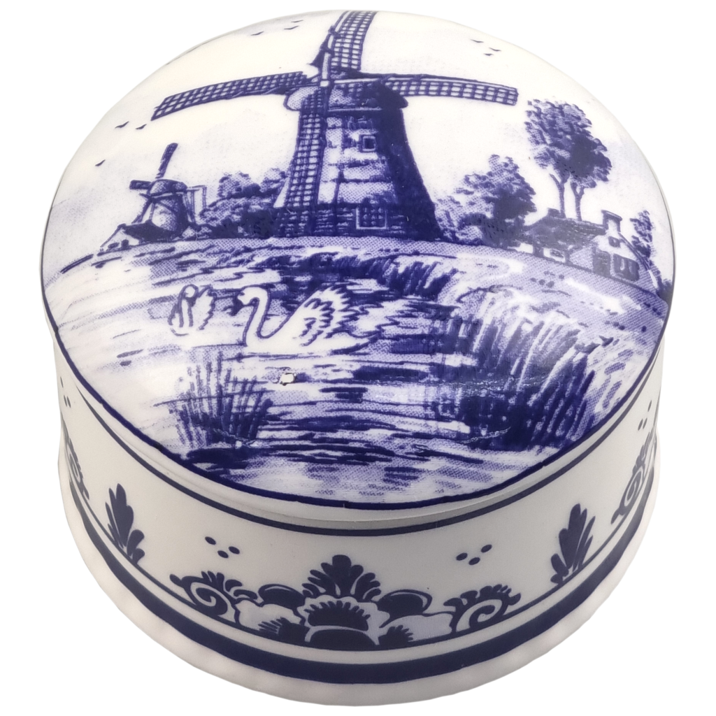 Pillendoos met molen decor - klein