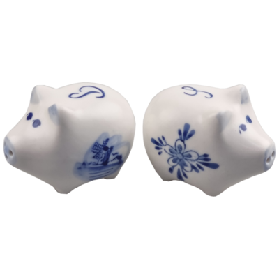 Delfts blauwe Peper en zout varkens