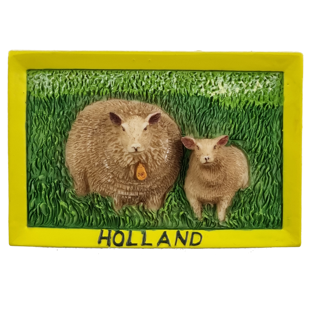 Memo schaap+lam in weiland Hol