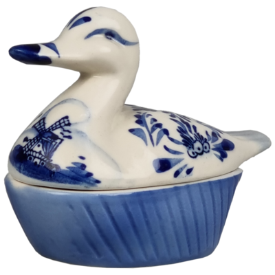 Delfts blauwe Eenden set/4