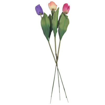 Polyester tulp geel/oranje
