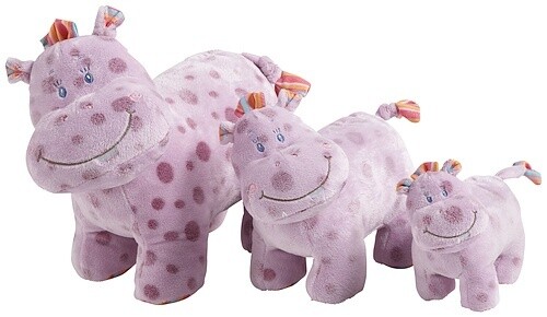 Nijlpaard Lila staand, 25 cm