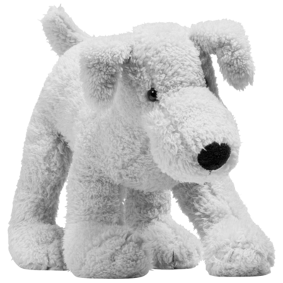 Grey dog with beans 40 cm