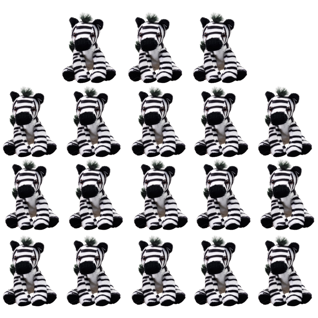 Zebra 18 stuks in polybag