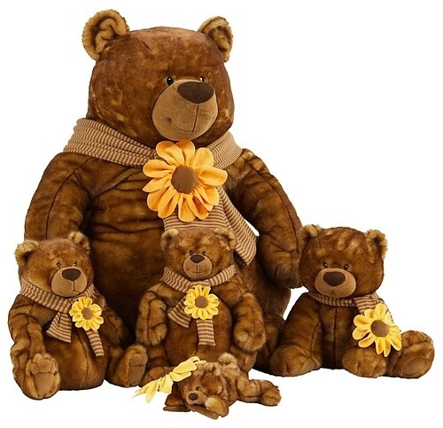 Beer Bram zittend recht, 38 cm