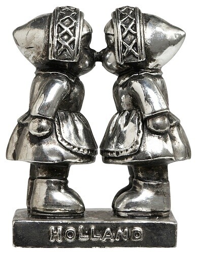 Kus-meisjes Holland zilver