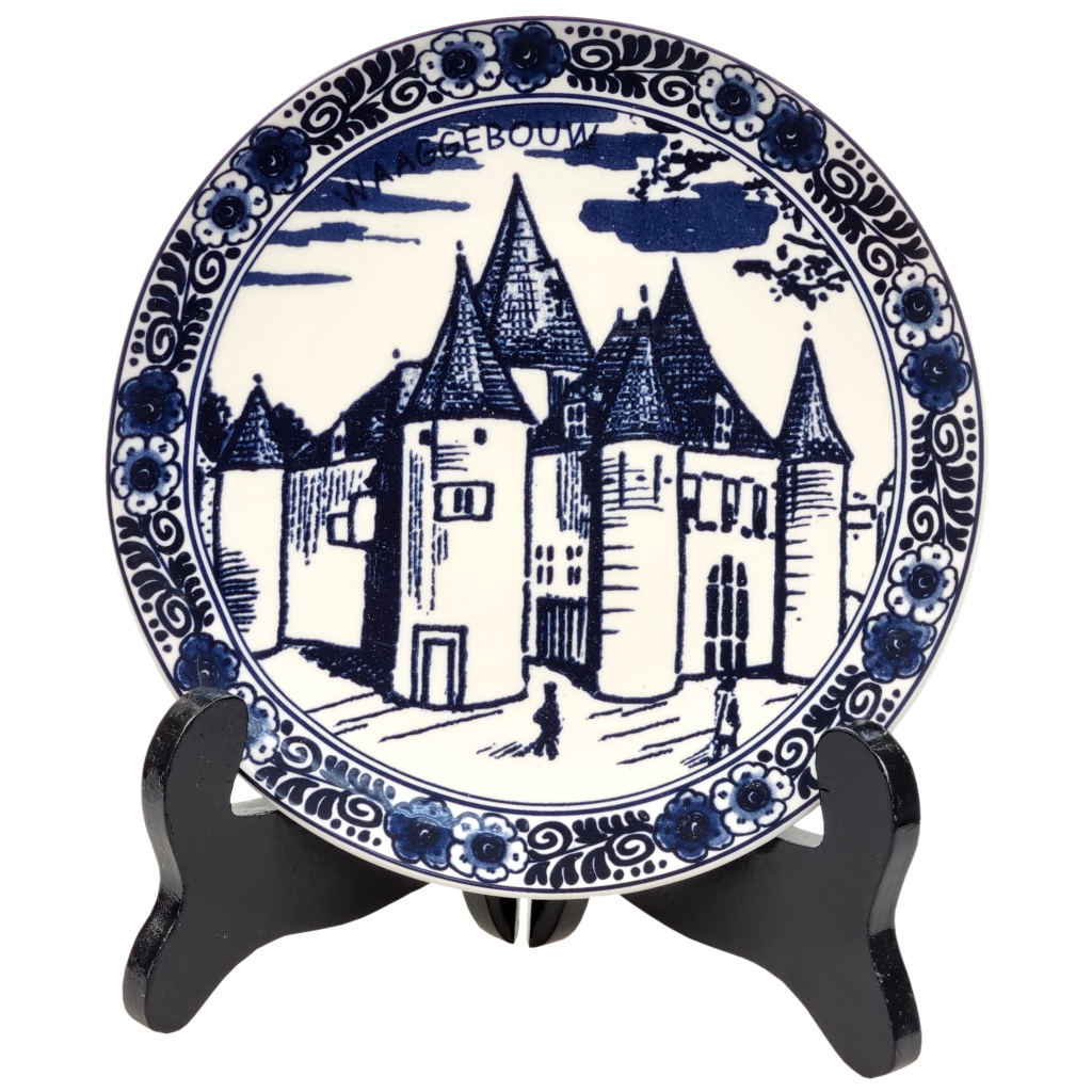 Bord 18 cm Waaggebouw i/doos