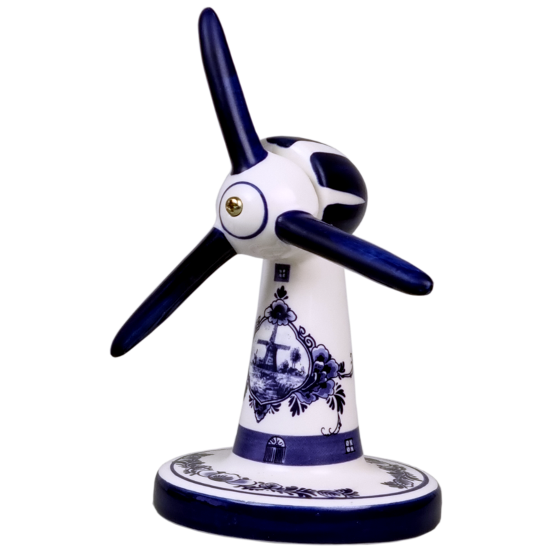 Delfts blauwe Molen, windturbine 11 cm