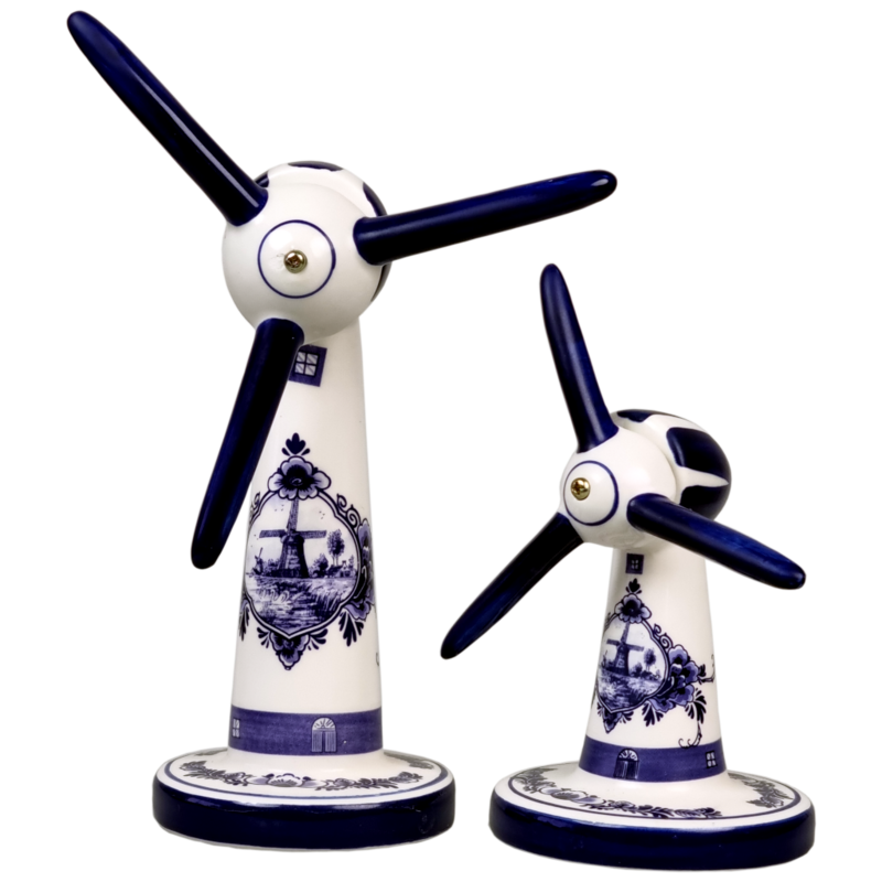 Delfts blauwe Molen, windturbine 11 cm