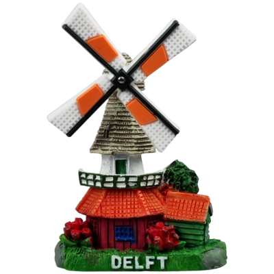 Memo molen Delft oranje