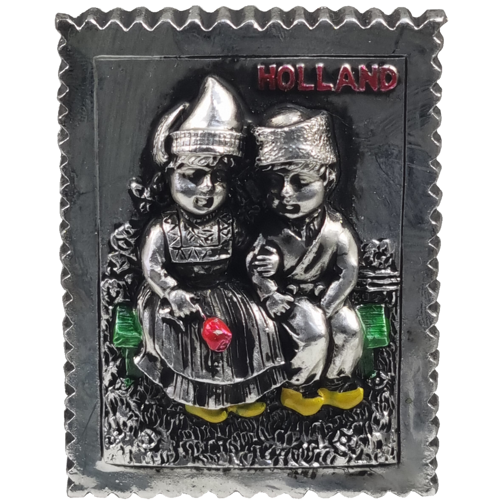 Memo postzegel Holl. zilver