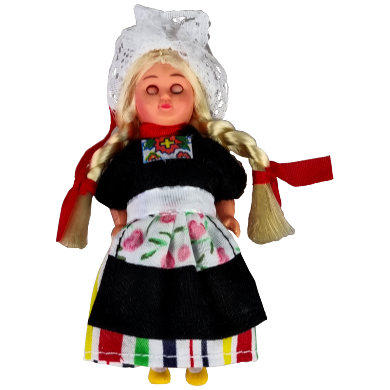 Mini poppen, volendam paar in zakje
