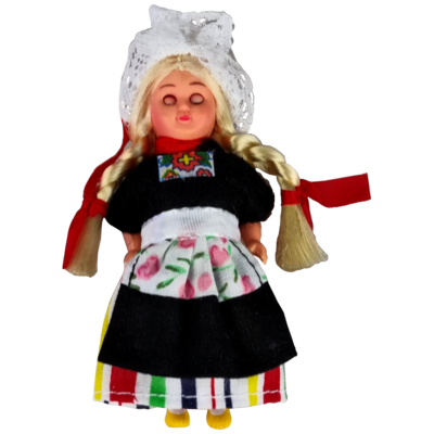 Mini poppen, volendam paar in zakje
