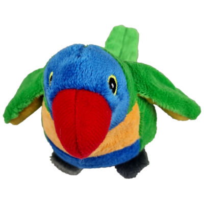 Mini-Animals - Regenboog papegaai - 14 cm
