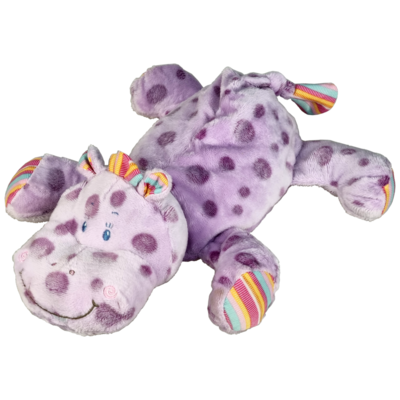 Nijlpaard Lila liggend, 28 cm