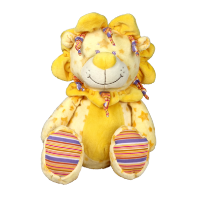 Leeuw Yellow zittend, 30 cm
