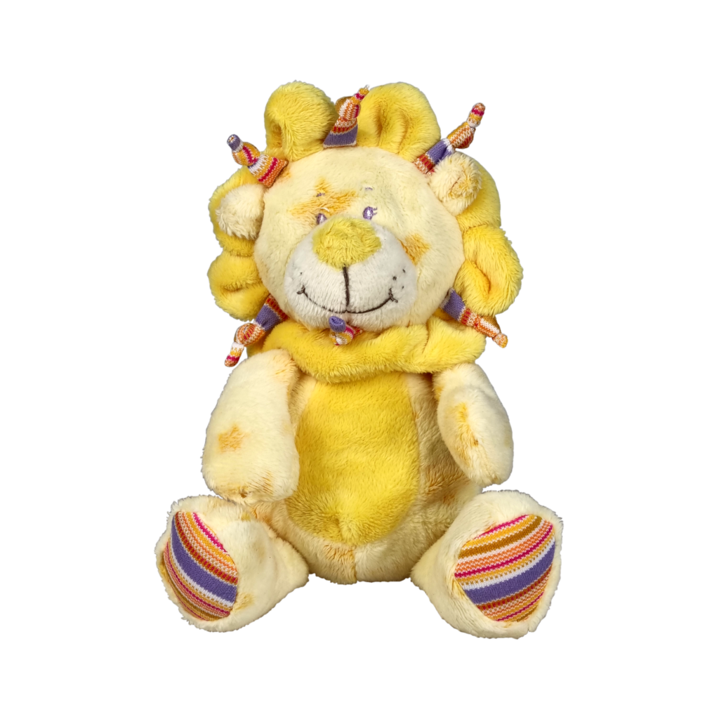 Leeuw Yellow zittend, 15 cm