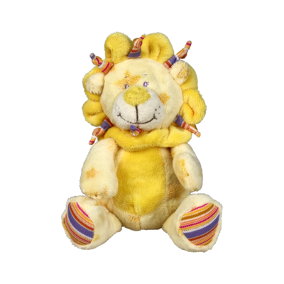 Leeuw Yellow zittend, 15 cm