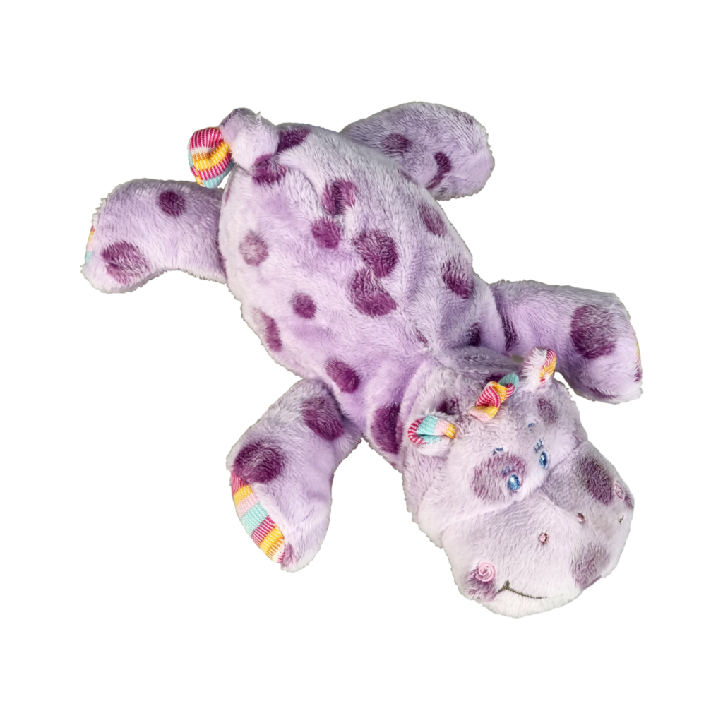 Nijlpaard Lila liggend, 20 cm