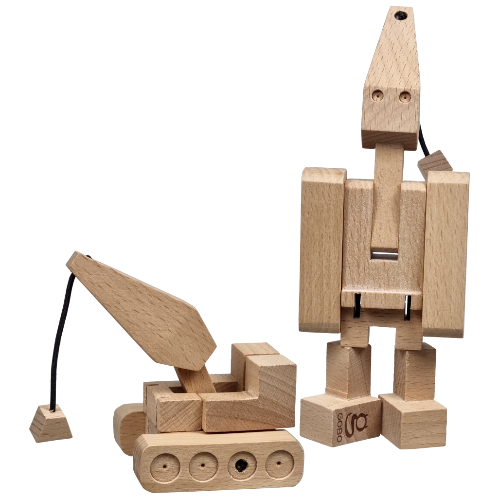 Wooden transformr- Truck Crane