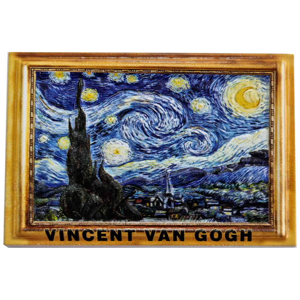 Koelkastmagneet &quot;Sterrennacht&quot; Vincent van Gogh