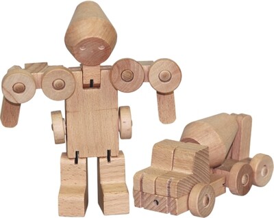 Wooden transformr-Cement Truck