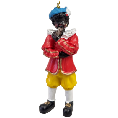 Zw Piet eet chocolade letter