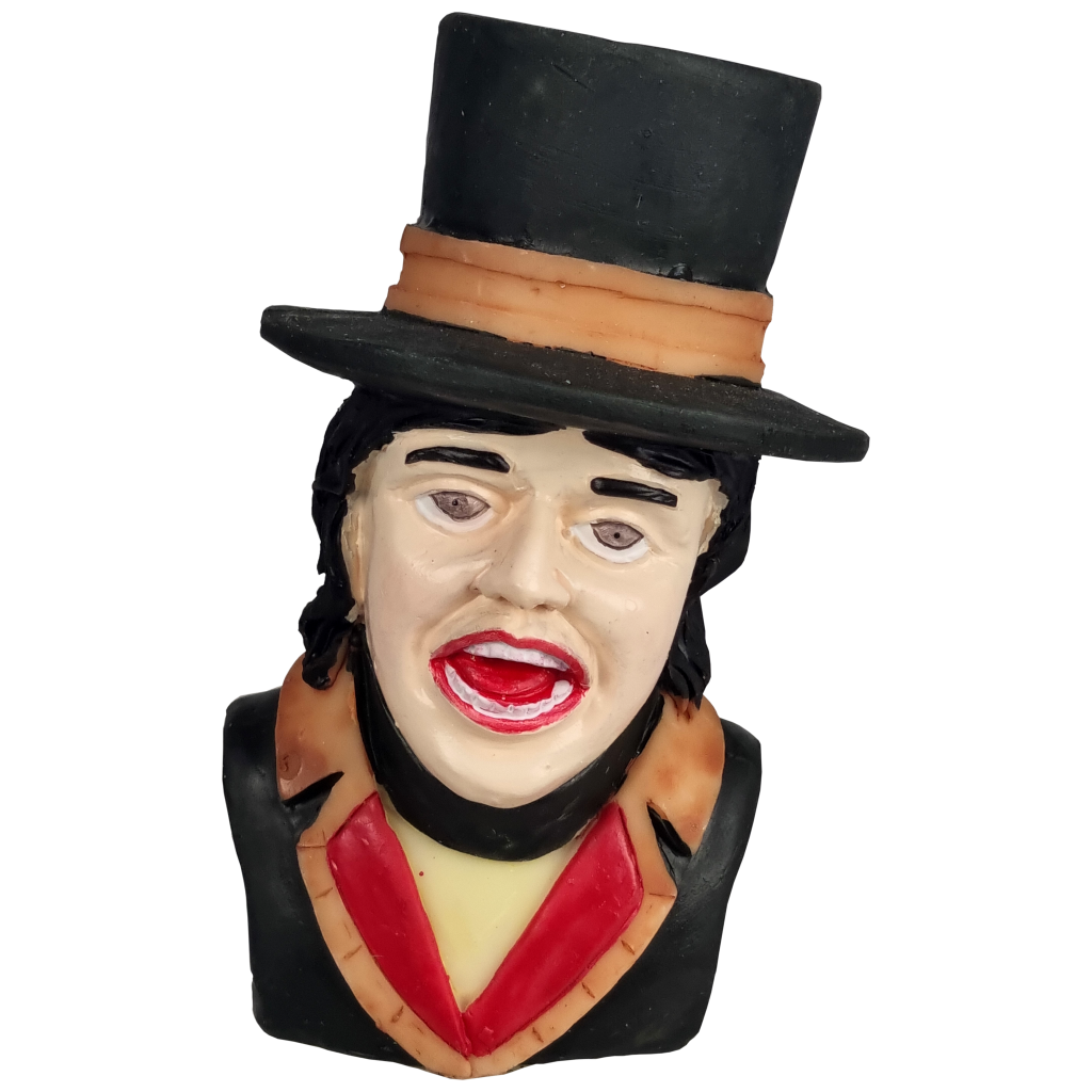 Gaper Man met hoge hoed presse-papier