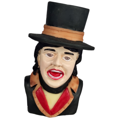 Gaper Man met hoge hoed presse-papier