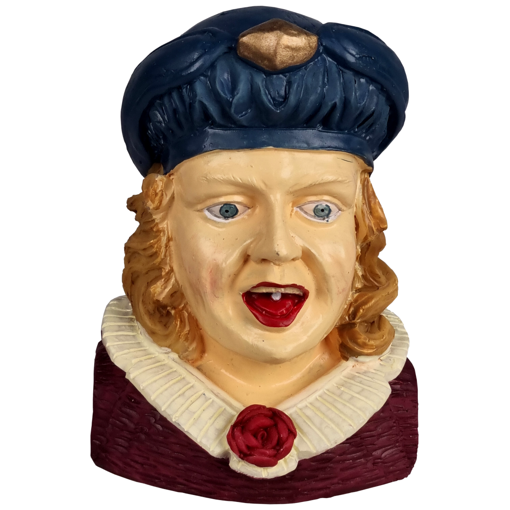 Gaper Vrouw met pijpenkrullen presse-papier