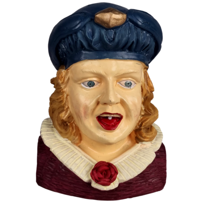 Gaper Vrouw met pijpenkrullen presse-papier