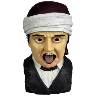Gaper Zieke man met hoofddoek presse-papier