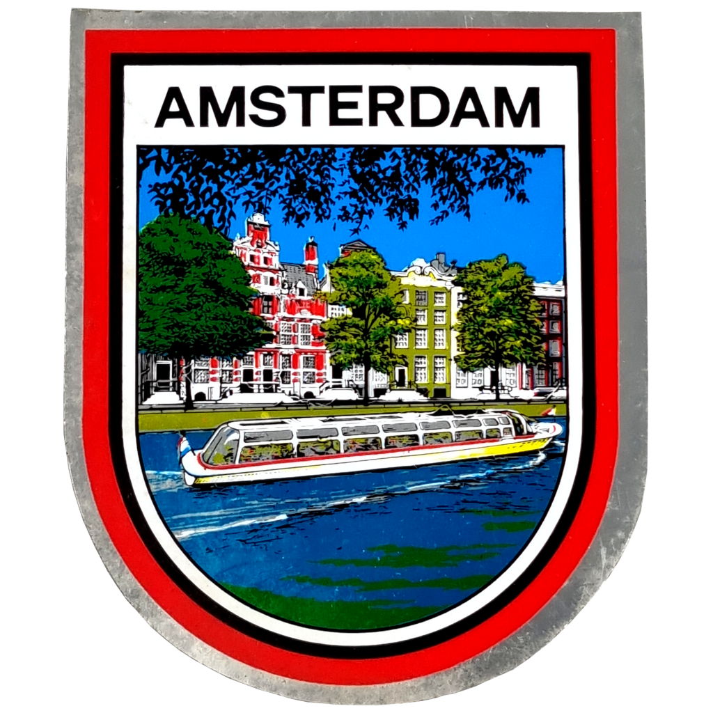 Sticker A&#39;dam rondvaartboot