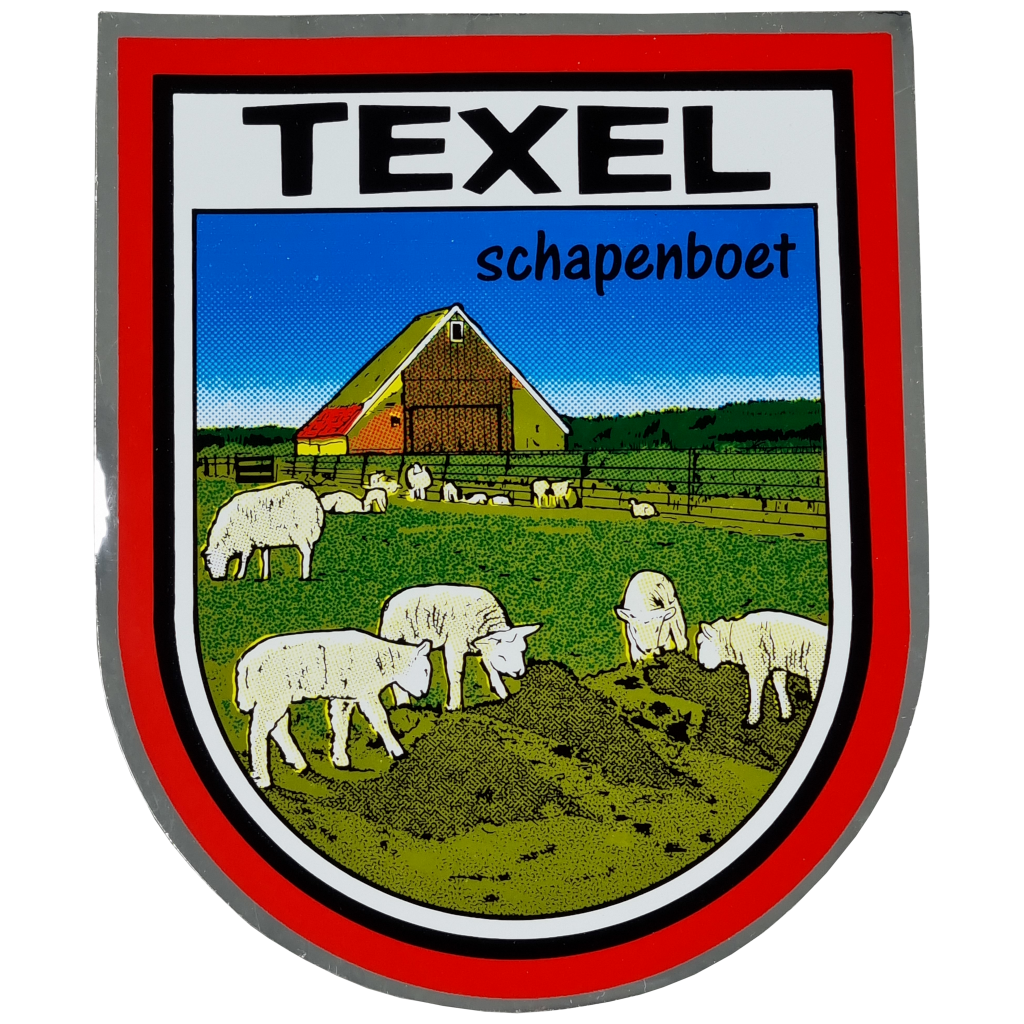 Maxistickers Texel schapenboet