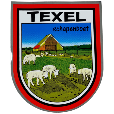 Maxistickers Texel schapenboet