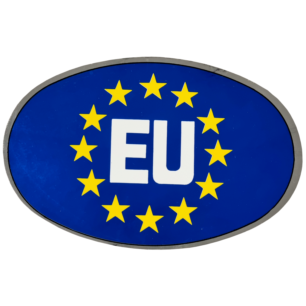 Sticker gr. ovaal Europa