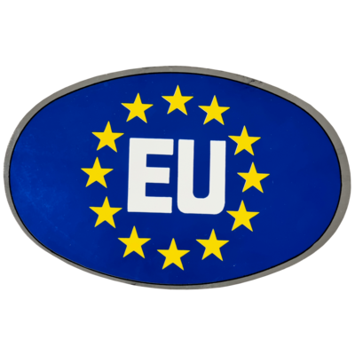 Sticker groot ovaal Europa