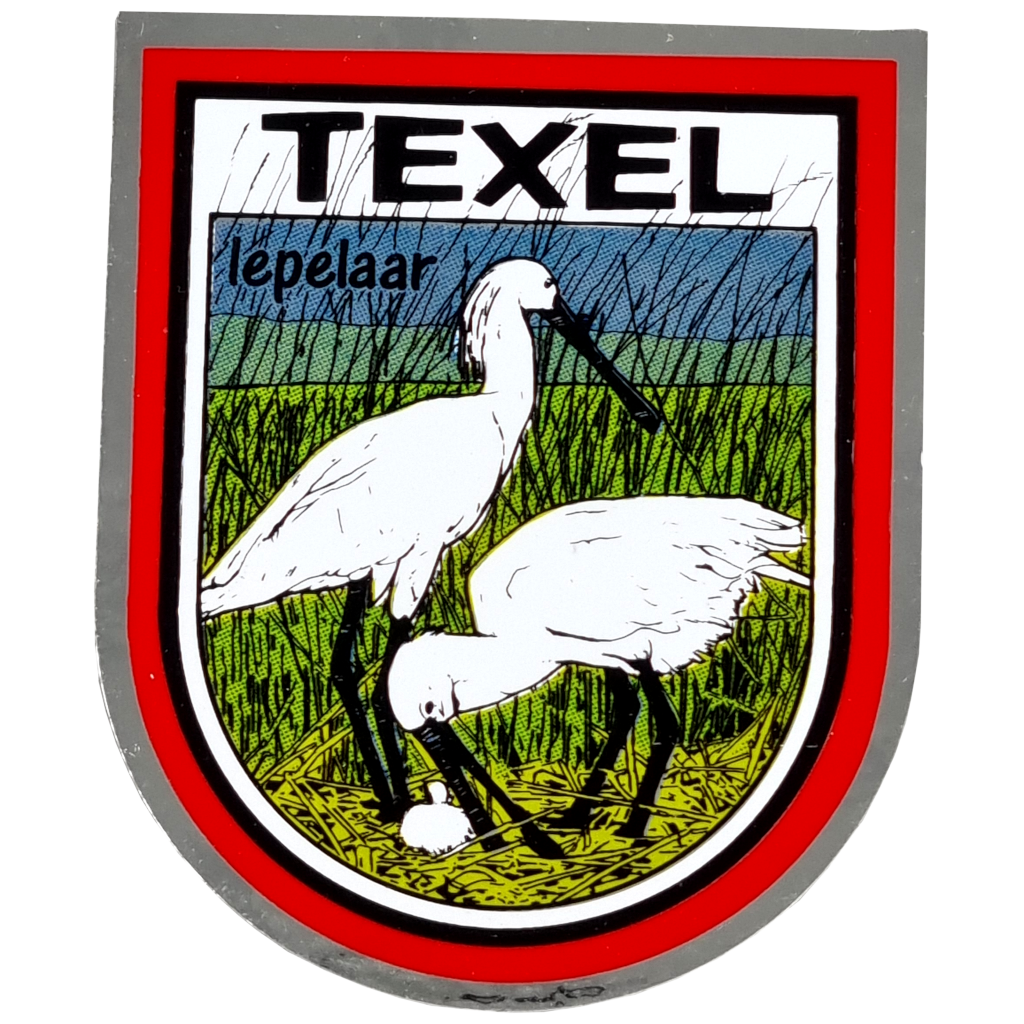 Sticker Texel lepelaar