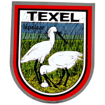 Sticker Texel lepelaar
