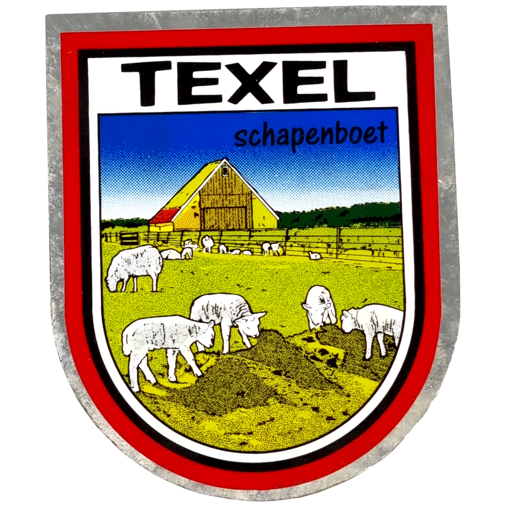 Sticker Texel schapenboet