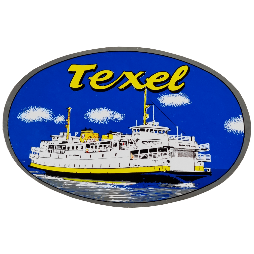 Stick. klein ovaal Texel boot