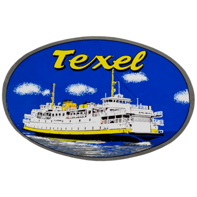 Stick. klein ovaal Texel boot