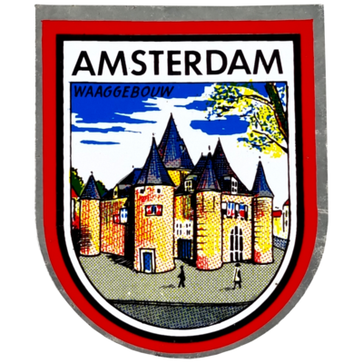 Sticker Amsterdam waaggebouw