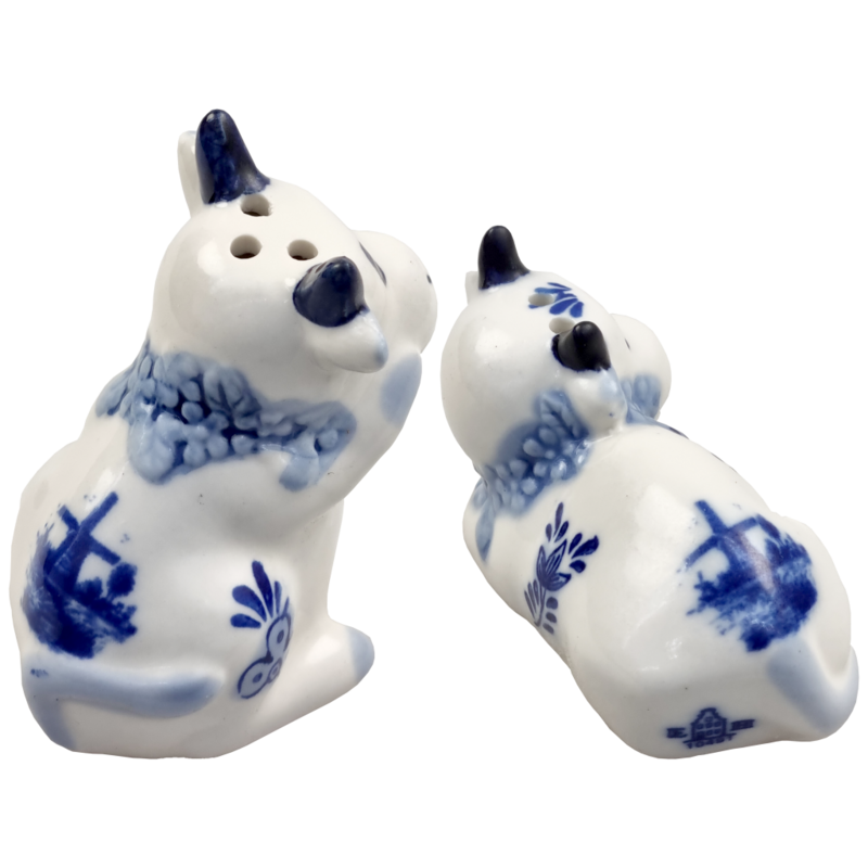 Delfts blauwe Peper en zout koeien