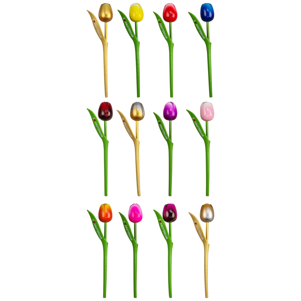 Fleurige Houten Tulpen I ♥ Amsterdam