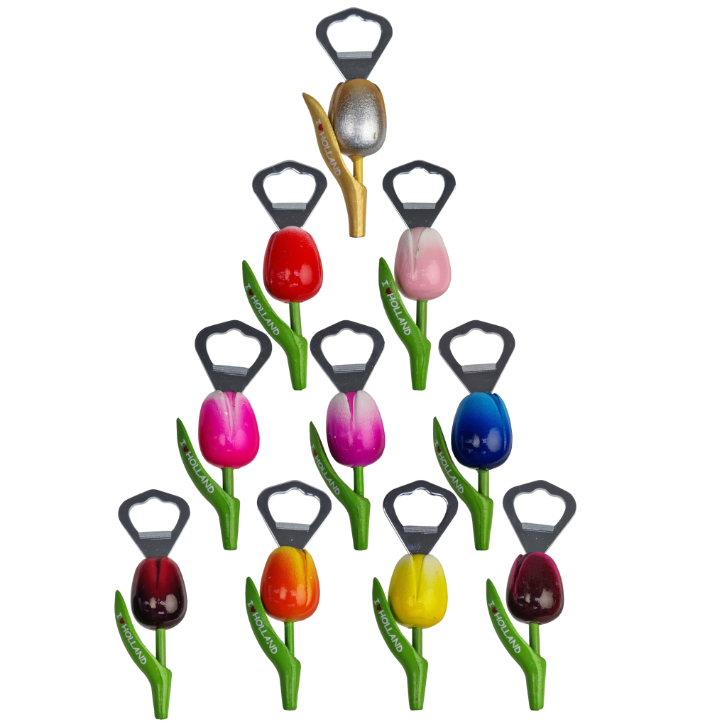 Fleurig Tulpen Flesopeners I ♥ Holland