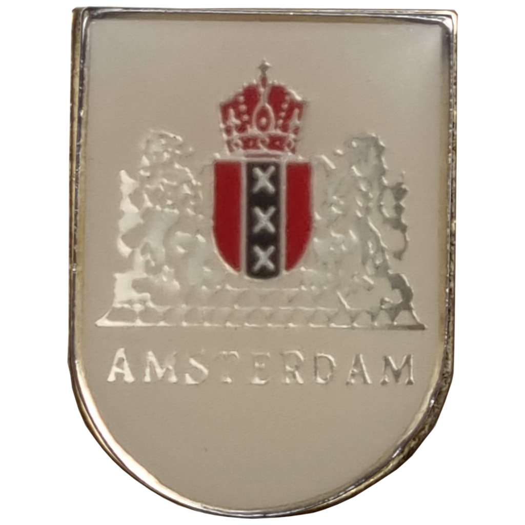 Pin Amsterdam wapen wit